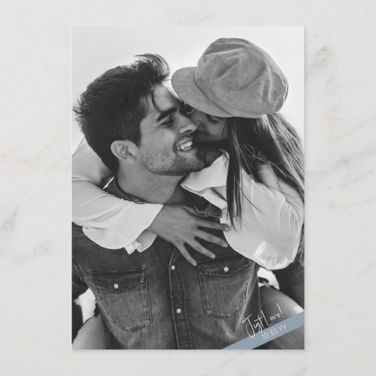 ダスティファンシーブカジュアル・ブルーの結婚詳細 エンクロージャーカード (裏面)