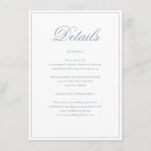 ダスティフォーマルブエレガントルフローラ結婚詳細 エンクロージャーカード (正面)