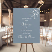 ダスティフォーマルブルーの結婚アドバイスと願い ポスター