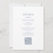 ダスティフランスのブルービクトリアンア 招待状 (裏面)