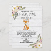 ダスティフローラシャワーバイメールキツネ 招待状 (正面/裏面)