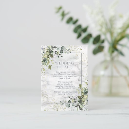 ダスティブエレガントルーアイカリプタスグリーンマリーブル エンクロージャーカード (スタンド正面)