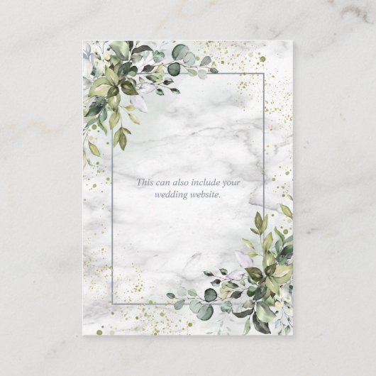 ダスティブエレガントルーアイカリプタスグリーンマリーブル エンクロージャーカード (裏面)