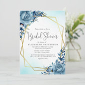 ダスティブモダンルーボタニックブライダルシャワー 招待状 (スタンド正面)
