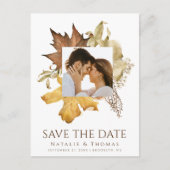 ダスティブラウン紅葉秋インラブ結婚ズ 案内ポストカード (正面)