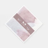 ダスティブルゴーニュの水彩 スタンダードランチョンナプキン (角)