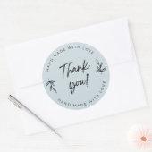 ダスティブルーありがとうステッカー ラウンドシール (封筒)