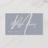 ダスティブルーとタンのミニマエレガントリスト 名刺 (正面)