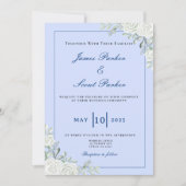 ダスティブルーとネイビー結婚ズ 招待状 (正面)
