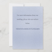 ダスティブルーとネイビー セーブザデート (裏面)