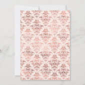 ダスティブルーとバラ金ゴールドフローラ結婚式招待状 招待状 (裏面)