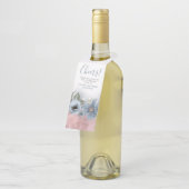 ダスティブルーとバラ金ゴールドモダングリッター結婚 ボトルネックタグ (アングル)