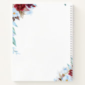 ダスティブルーとブルゴーニュ赤フローラの計結婚画 ノートブック (裏面)