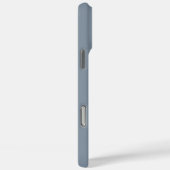 ダスティブルーとホワイト | モダンイニシャルモノグラム Case-Mate iPhoneケース (裏面 / 右)