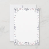 ダスティブルーとメイヴフローラウェディングRSVP 出欠カード (裏面)