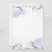 ダスティブルーと赤面フローラリハーサルディナー 招待状 (裏面)