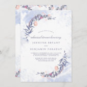 ダスティブルーと赤面フローラリハーサルディナー 招待状 (正面/裏面)