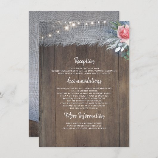 ダスティブルーと赤面素朴結婚の情報 エンクロージャーカード (正面/裏面)