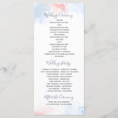 ダスティブルーと赤面結婚式 プログラム (裏面)