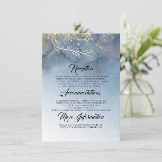 ダスティブルーと金ゴールド結婚の情報 エンクロージャーカード (スタンド正面)