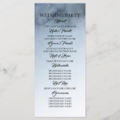 ダスティブルーと金ゴールド結婚式 プログラム (裏面)