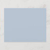 ダスティブルーのお財布に優しい結婚式のSave the Date (裏面)