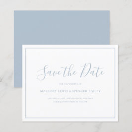ダスティブルーのお財布に優しい結婚式のSave the Date