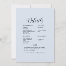 ダスティブルーの結婚式の詳細
