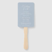 ダスティブルーの結婚式ファンプログラム ハンドファン (裏面)