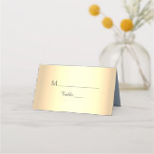 ダスティブルーの結婚式プレイスカード プレイスカード (正面)