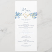 ダスティブルーの結婚式メニュー メニュー (正面)