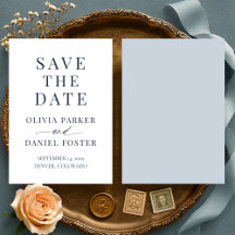 ダスティブルーの結婚式Save the Date