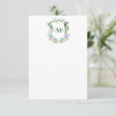 ダスティブルーの花冠の結婚式 サンキューカード (スタンド正面)