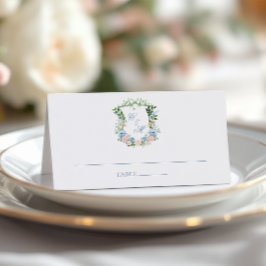 ダスティブルーの花冠の結婚式 プレイスカード