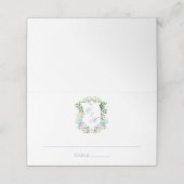 ダスティブルーの花冠の結婚式 プレイスカード (外部開封)
