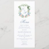 ダスティブルーの花冠の結婚式 メニュー (正面)