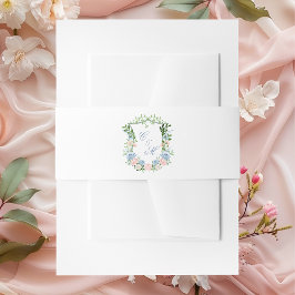 ダスティブルーの花冠の結婚式 招待状ベリーバンド