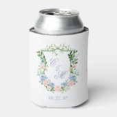 ダスティブルーの花冠の結婚式 缶クーラー (缶正面)