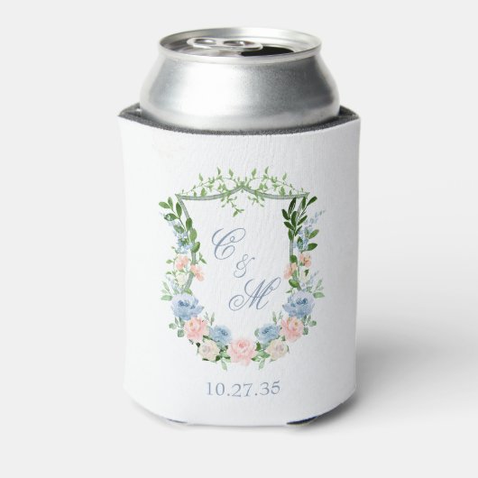 ダスティブルーの花冠の結婚式 缶クーラー (缶裏面)