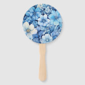 ダスティブルーの花嫁ウェディング ハンドファン (裏面)