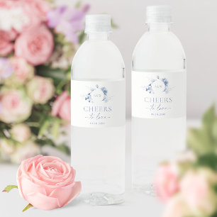 ダスティブルーの花嫁衣裳 ウェディング 愛に乾杯 ペットボトルラベル