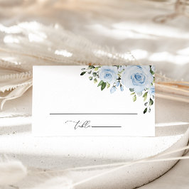 ダスティブルーの花 ブーケ 結婚式 ウェディング ボヘミアン プレイスカード