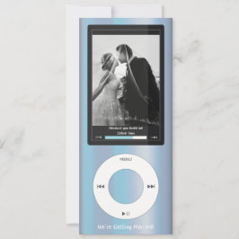 ダスティブルーのMP3ミュージックプレーヤー ウェディング 招待状