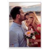 ダスティブルーはっきりしたフォトスタイリッシュQRコード テーブルナンバー (裏面)