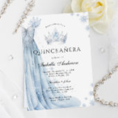 ダスティブルーアイシーウィンターキンセアニェラ招待状 招待状