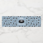 ダスティブルーアイスホッケースティック、スケートパック誕生日 ペットボトルラベル (シングルラベル)