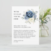 ダスティブルーアイボリーフローラ週末イベントプログラム 招待状 (スタンド正面)