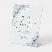 ダスティブルーアイボリーリングや輪狩り標識 台座サイン (正面)