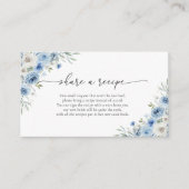 ダスティブルーアイボリーレシピリクエストカード エンクロージャーカード (正面)