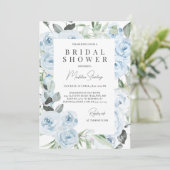 ダスティブルーアジサイブライダルシャワー 招待状 (スタンド正面)